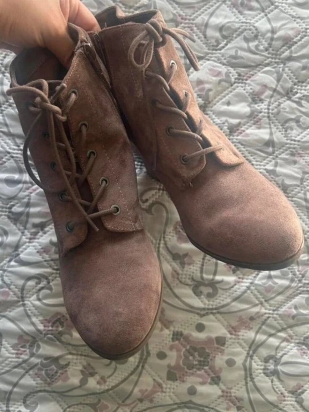Madden Girl Brown Suede Booties